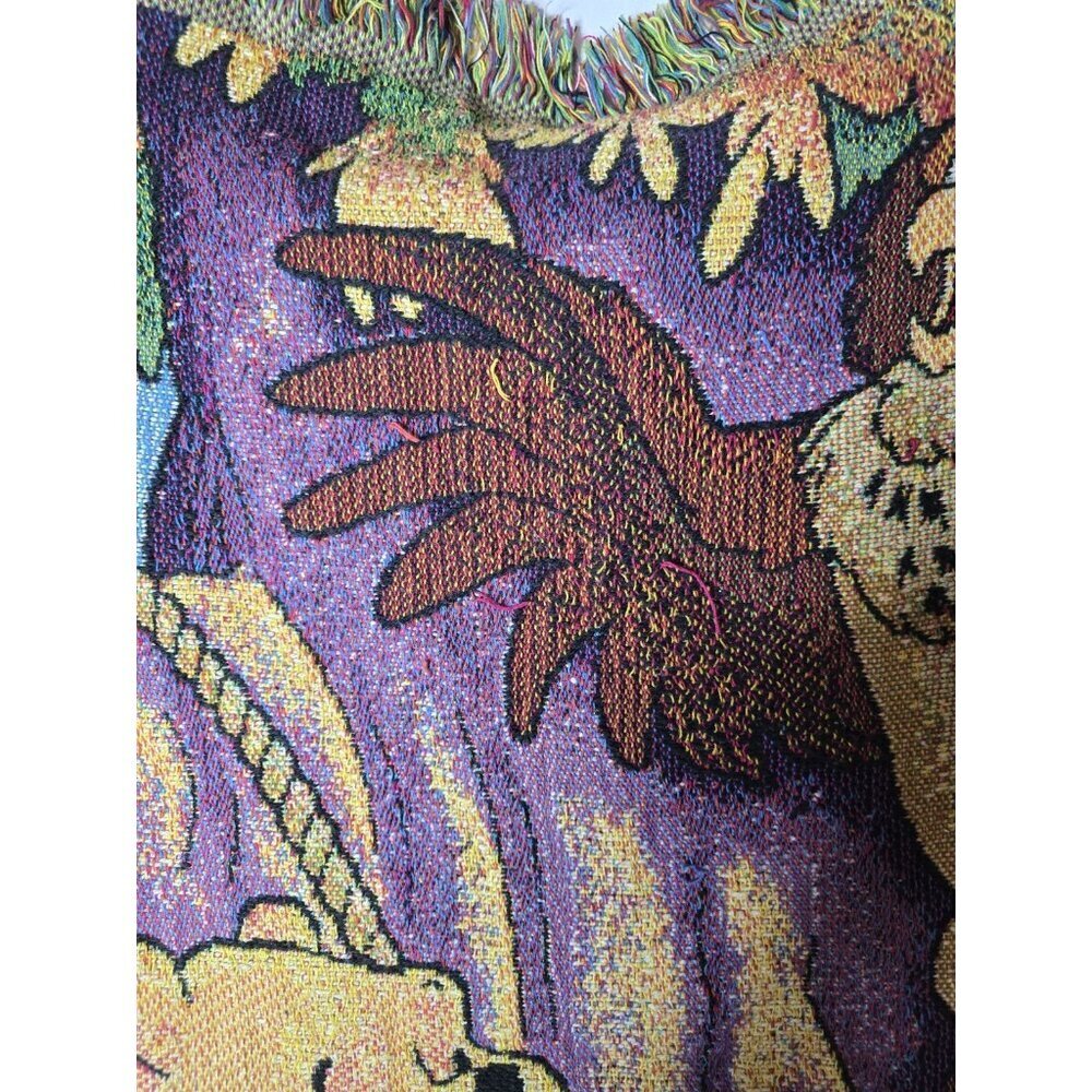 Winnie The Pooh And Friends Throw Blanket Tapestry Pooh 100 Acre Collection RARE - Picture 3 of 16